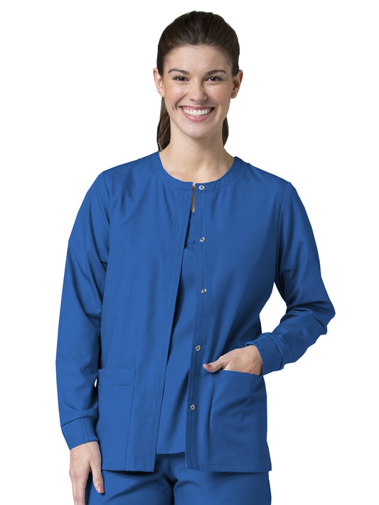 Women's Four-Pocket Warm-Up Jacket - 8706 - Royal Blue