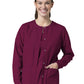 Women's Four-Pocket Warm-Up Jacket - 8706 - Wine
