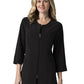 Women's Three-Pocket 3/4 Sleeve Jacket - 8803 - Black