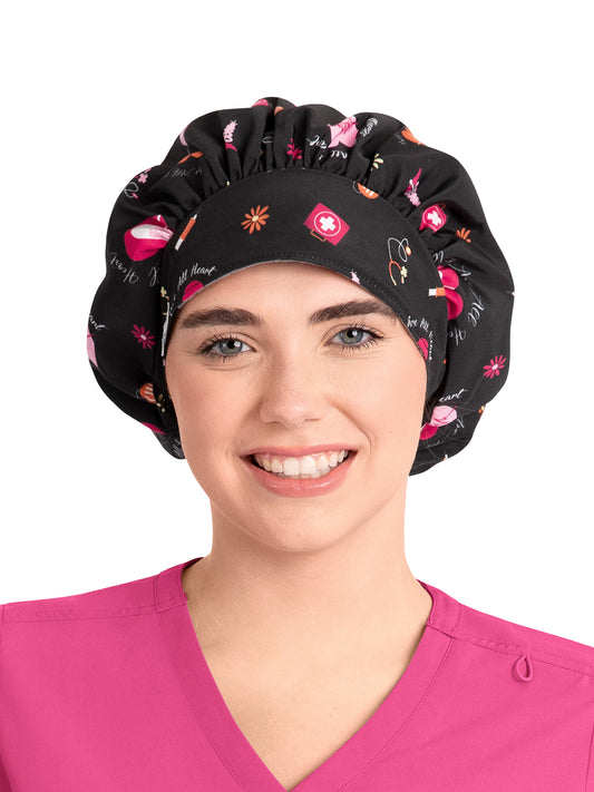 Unisex Printed Bouffant Cap - NC325 - All Heart