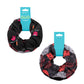 Printed Scrunchie Duo Set - SCRDUO - All Heart/Rosy Bloom