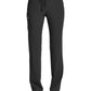 Women's Fitted Five-Pocket Tapered Leg Pant - SJ201 - Black