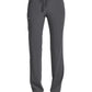 Women's Fitted Five-Pocket Tapered Leg Pant - SJ201 - Heather Grey