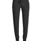 Women's Fitted Five-Pocket Jogger Pant - SJ202 - Black