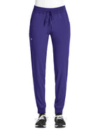 Women's Fitted Five-Pocket Jogger Pant - SJ202 - Grape