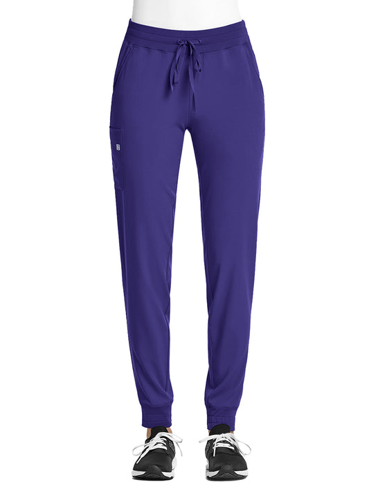 Women's Fitted Five-Pocket Jogger Pant - SJ202 - Grape