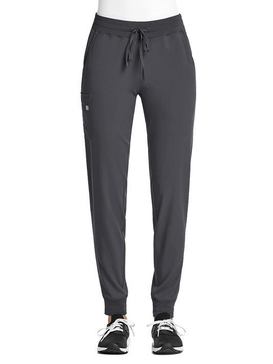 Women's Fitted Five-Pocket Jogger Pant - SJ202 - Pewter