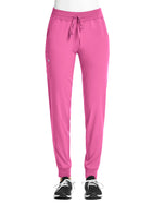 Women's Fitted Five-Pocket Jogger Pant - SJ202 - Pink Pop
