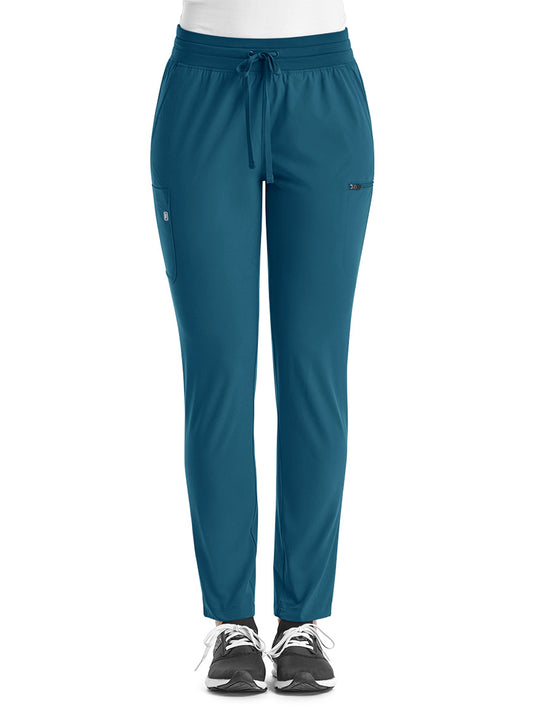 Women's Fitted Six-Pocket Skinny Leg Pant - SJ203 - Caribbean
