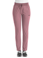 Women's Fitted Six-Pocket Skinny Leg Pant - SJ203 - Dusty Rose