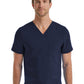 Unisex One-Pocket V-Neck Top - SJ501 - Navy