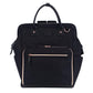 Lightweight Water-Resistant Backpack - SJB1 - Black Rose Gold