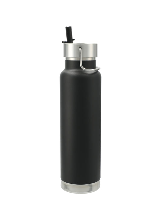 Thor Copper Vacuum Insulated 25oz Bottle with Straw Lid - 160036 - Black
