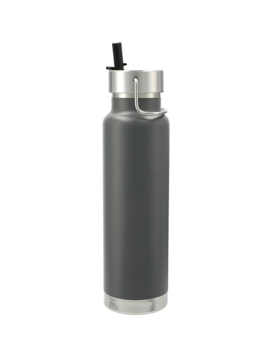 Thor Copper Vacuum Insulated 25oz Bottle with Straw Lid - 160036 - Gray