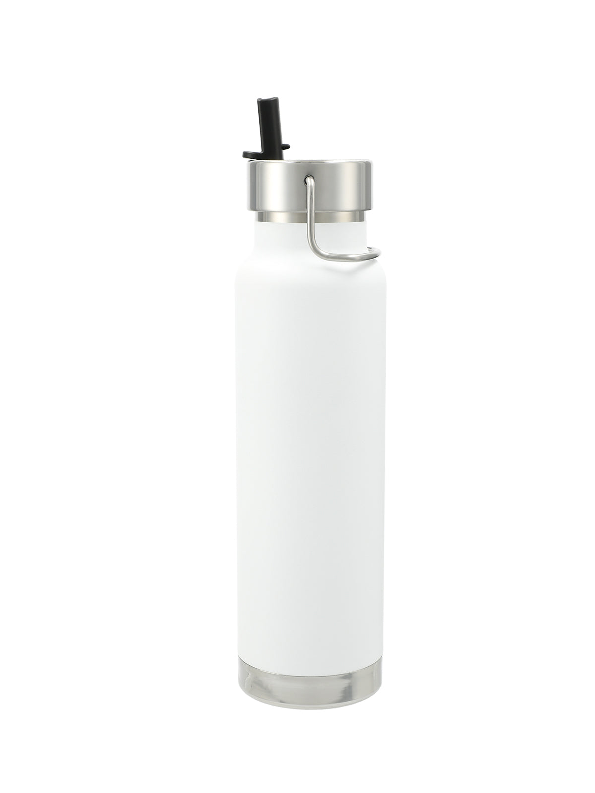 Thor Copper Vacuum Insulated 25oz Bottle with Straw Lid - 160036 - White
