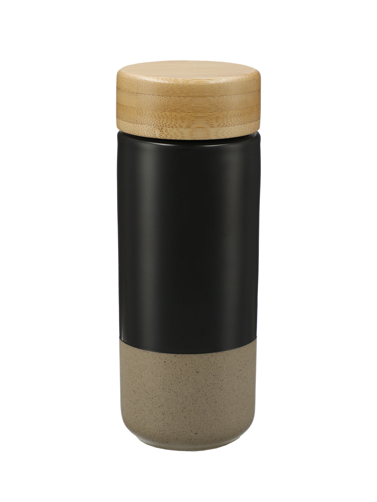 Arlo Ceramic 11oz Tumbler with Bamboo Lid - 162891 - Black