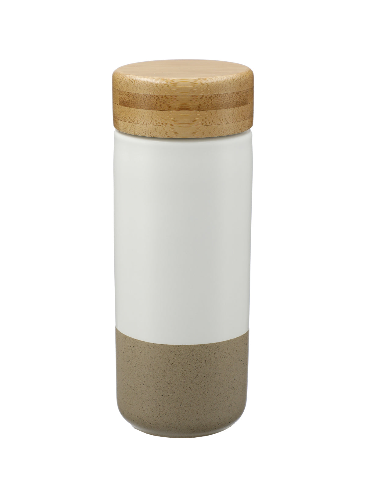 Arlo Ceramic 11oz Tumbler with Bamboo Lid - 162891 - White