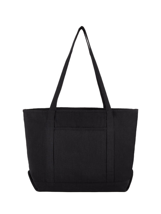 Repose 10oz Recycled Cotton Tote - 790113 - Black