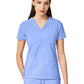 Women's Two-Pocket CRESSY V-Neck Top - 1001 - Celeste Blue