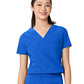 Women's Two-Pocket Tuck Band VALENCIA V-Neck Top - 1011 - Royal