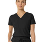 Women's Two-Pocket CELINE Tuck Band V-Neck Top - 1016 - Black