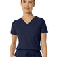 Women's Two-Pocket CELINE Tuck Band V-Neck Top - 1016 - Navy