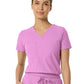 Women's Two-Pocket CELINE Tuck Band V-Neck Top - 1016 - Pink Purple