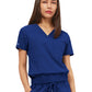 Women's Two-Pocket LUNA Tuck Band V-Neck Top - 1018 - Navy