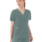 Women's Five-Pocket AURORA V-Neck Top - 1028 - Camp Green
