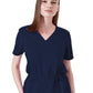 Women's Two-Pocket Mock Wrap Cinch Waist Iris Top - 1078 - Navy