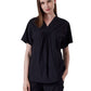 Women's Two-Pocket Shirred Nova Top - 1088 - Black