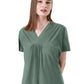 Women's Two-Pocket Shirred Nova Top - 1088 - Camp Green