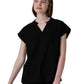 Women's Two-Pocket Vega Dolman Scrub Top - 1098 - Black