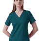 Women's Four-Pocket ELLE V-Neck Top - 1103 - Caribbean