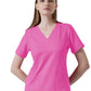 Women's Four-Pocket ELLE V-Neck Top - 1103 - Pretty In Pink