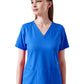 Women's Four-Pocket ELLE V-Neck Top - 1103 - Royal