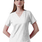 Women's Four-Pocket ELLE V-Neck Top - 1103 - White