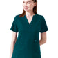 Women's Four-Pocket STAR Y-Neck Top - 1133 - Caribbean