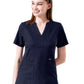 Women's Four-Pocket STAR Y-Neck Top - 1133 - Navy