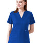 Women's Four-Pocket STAR Y-Neck Top - 1133 - Royal