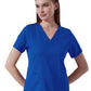 Women's Four-Pocket V-Neck LEXA Stretch Panel Top - 1143 - Royal Blue