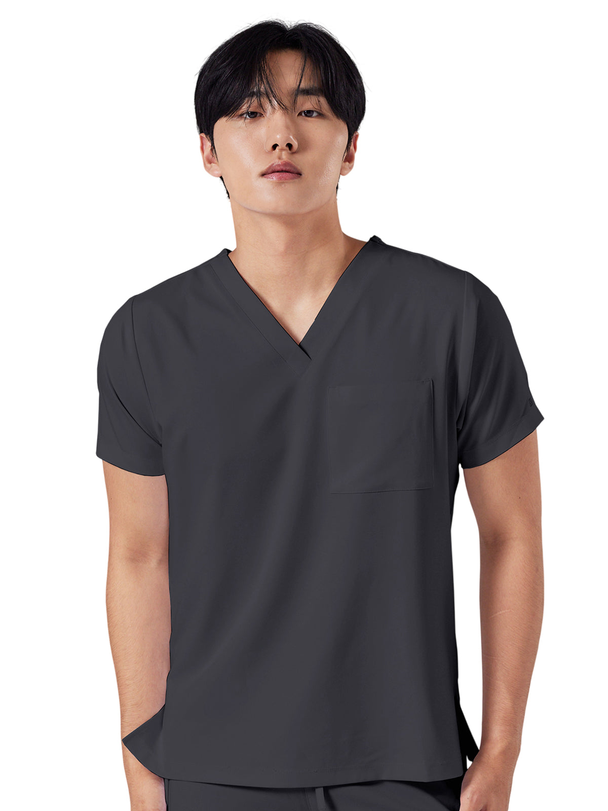 Unisex Student One-Pocket TAYLOR V-Neck Scrub Top - 1153 - Pewter