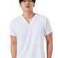 Unisex Student One-Pocket TAYLOR V-Neck Scrub Top - 1153 - White