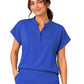 Women's Two Pocket Jade Y-Neck Top - 1213 - Royal Blue