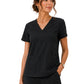 Women's Four-Pocket Cloud V-Neck Scrub Top - 1234 - Black