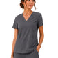 Women's Four-Pocket Cloud V-Neck Scrub Top - 1234 - Pewter