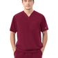 Men's Three-Pocket RYDER V-Neck Scrub Top - 1538 - Wine