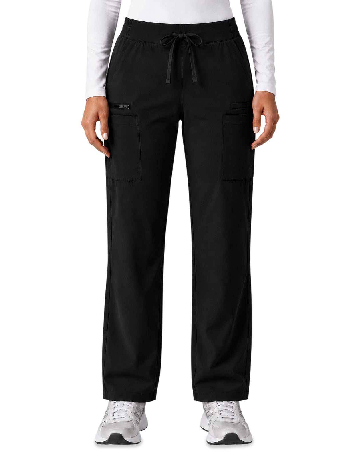 Women's Seven-Pocket Sol Cargo Scrub Pant - 2113 - Black