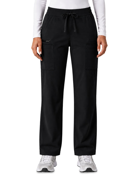 Women's Seven-Pocket Sol Cargo Scrub Pant - 2113 - Black