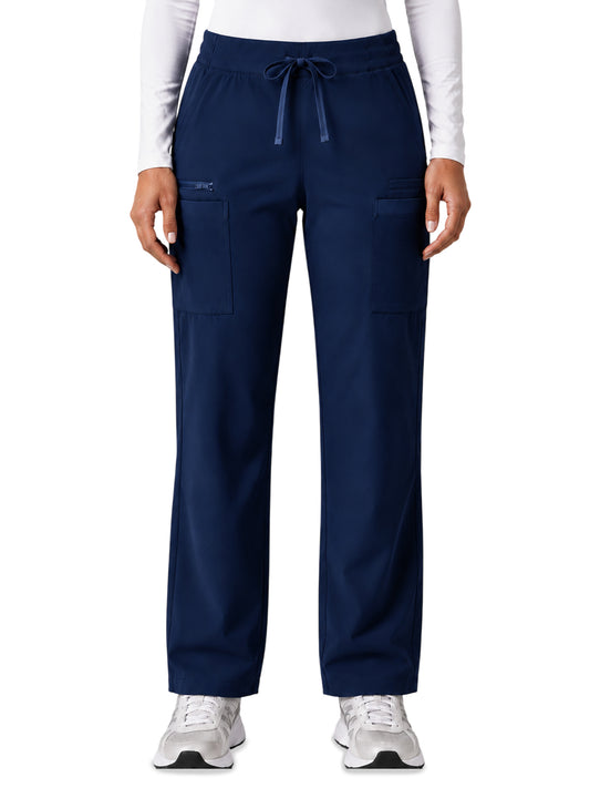 Women's Seven-Pocket Sol Cargo Scrub Pant - 2113 - Navy